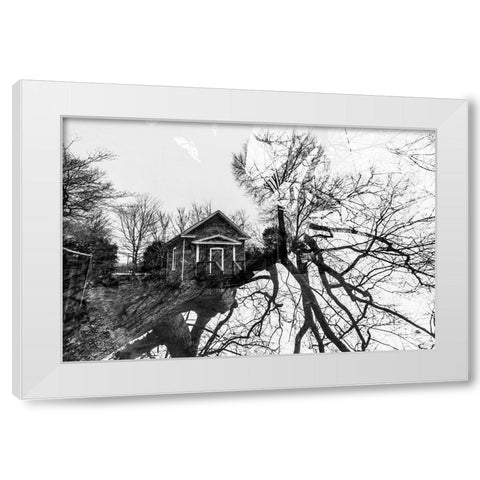 Dark House White Modern Wood Framed Art Print by Malone, Will