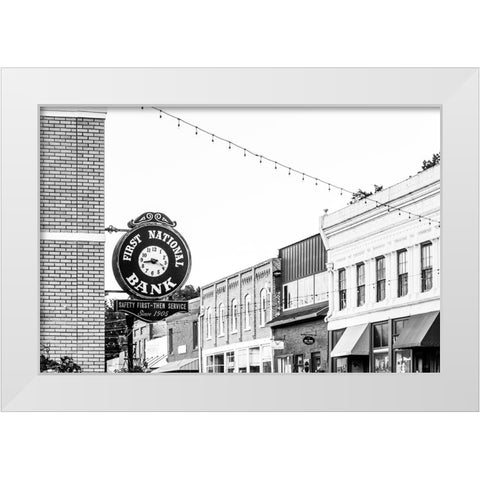 Downtown Wetumpka 4 White Modern Wood Framed Art Print by Malone, Will