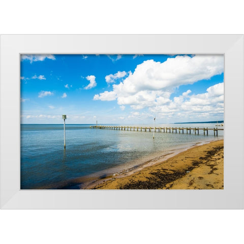Great Weather White Modern Wood Framed Art Print by Malone, Will