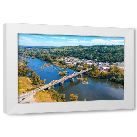Wetumpka Fall White Modern Wood Framed Art Print by Malone, Will