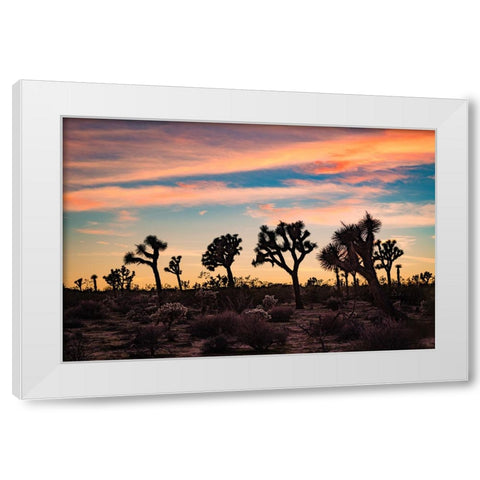 Audience for a Sunset White Modern Wood Framed Art Print by Malone, Will