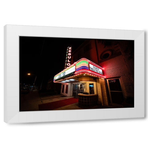 Zebulon White Modern Wood Framed Art Print by Malone, Will