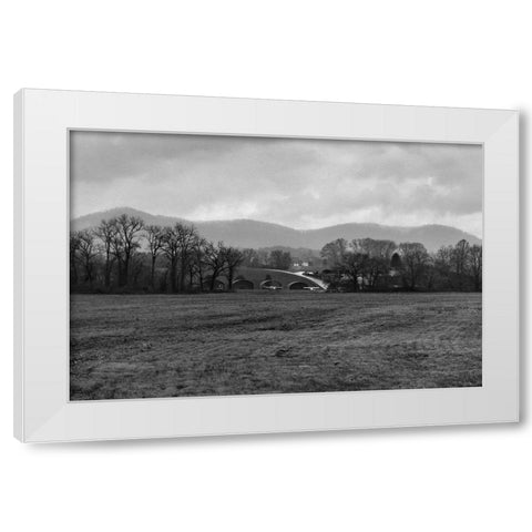 Airfield White Modern Wood Framed Art Print by Malone, Will