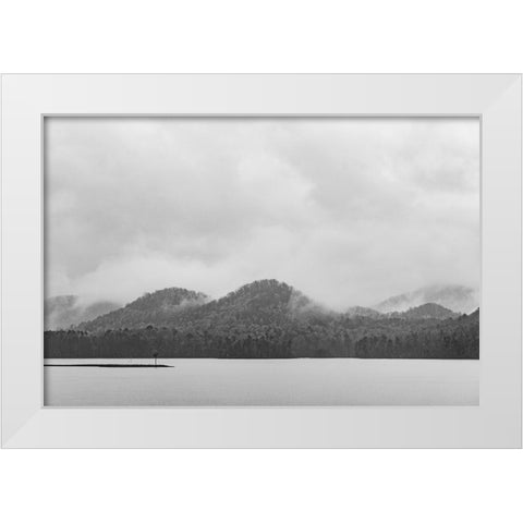 Lake Chatuge 4 White Modern Wood Framed Art Print by Malone, Will