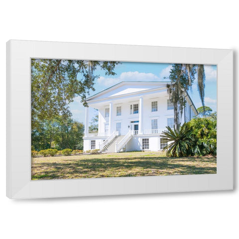 Orange Hall White Modern Wood Framed Art Print by Malone, Will