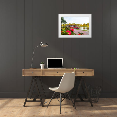 Cane River Queen White Modern Wood Framed Art Print by Malone, Will