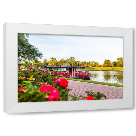Cane River Queen White Modern Wood Framed Art Print by Malone, Will