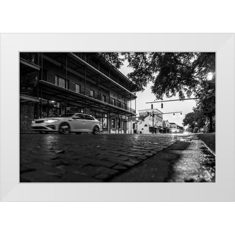 Downtown Natchitoches White Modern Wood Framed Art Print by Malone, Will