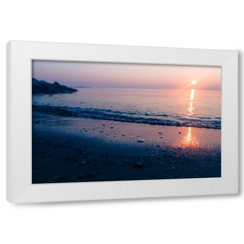 Bay Shores White Modern Wood Framed Art Print by Malone, Will