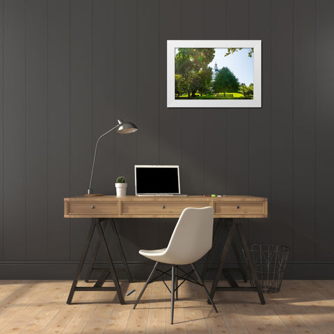 Maryland Capital 2 White Modern Wood Framed Art Print by Malone, Will