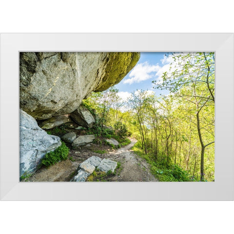 Under the Rock White Modern Wood Framed Art Print by Malone, Will