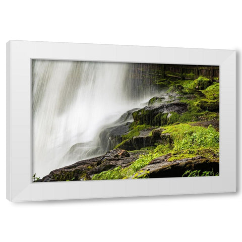 Dry Falls  White Modern Wood Framed Art Print by Malone, Will