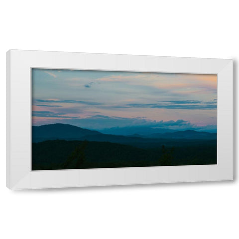 Smokey Morning White Modern Wood Framed Art Print by Malone, Will
