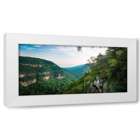 Cloudland White Modern Wood Framed Art Print by Malone, Will