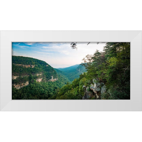 Cloudland White Modern Wood Framed Art Print by Malone, Will