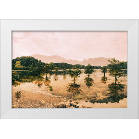 Ocoee Gold White Modern Wood Framed Art Print by Malone, Will