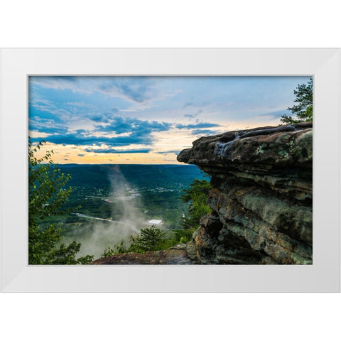 Steam White Modern Wood Framed Art Print by Malone, Will
