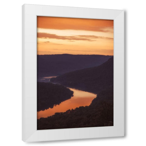 Sunrise White Modern Wood Framed Art Print by Malone, Will