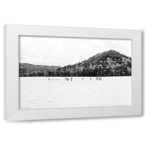 Negative Space Ocoee White Modern Wood Framed Art Print by Malone, Will