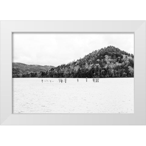 Negative Space Ocoee White Modern Wood Framed Art Print by Malone, Will