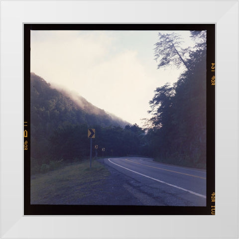 Ocoee Road White Modern Wood Framed Art Print by Malone, Will