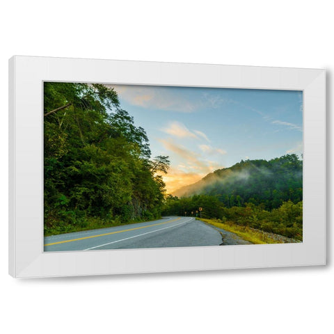 Ocoee Road 2 White Modern Wood Framed Art Print by Malone, Will