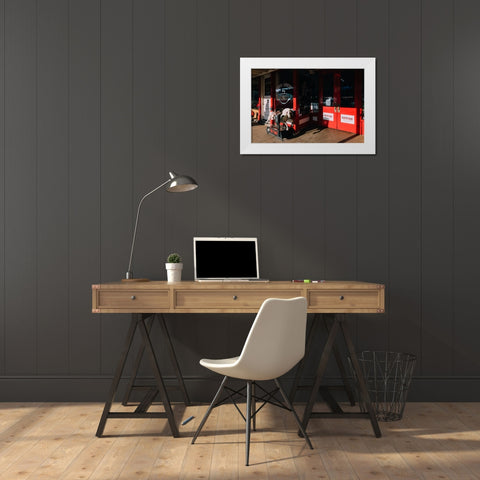 Old Paint White Modern Wood Framed Art Print by Malone, Will