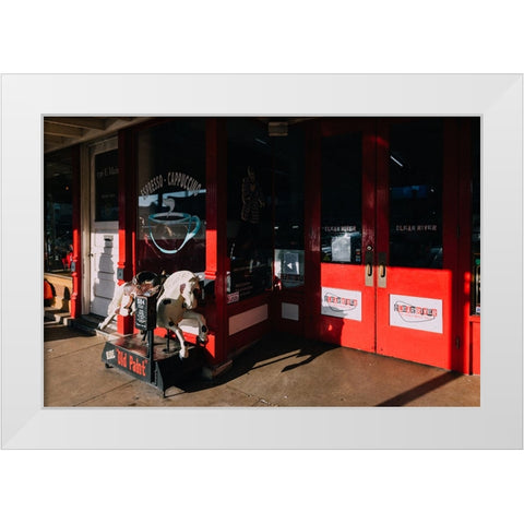 Old Paint White Modern Wood Framed Art Print by Malone, Will