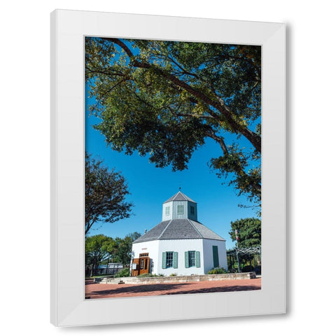 Pioneer Museum White Modern Wood Framed Art Print by Malone, Will