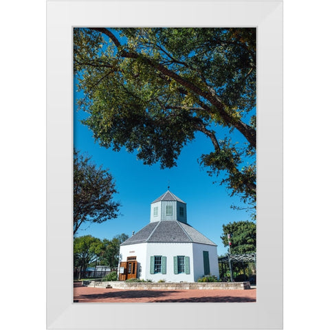 Pioneer Museum White Modern Wood Framed Art Print by Malone, Will