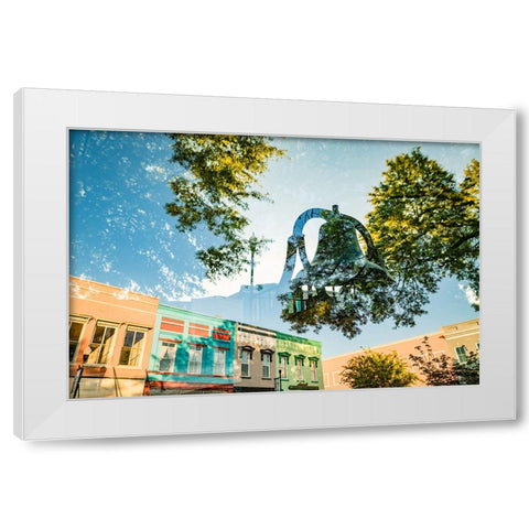 Downtown Double White Modern Wood Framed Art Print by Malone, Will