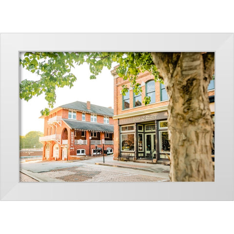 Hotel White Modern Wood Framed Art Print by Malone, Will