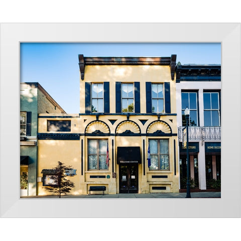 Old Bank White Modern Wood Framed Art Print by Malone, Will