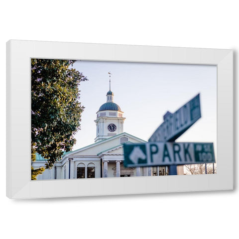 Park Street White Modern Wood Framed Art Print by Malone, Will