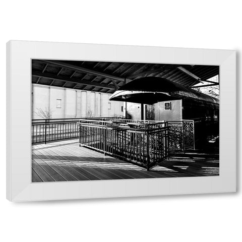 Visitorâ€™s Center White Modern Wood Framed Art Print by Malone, Will