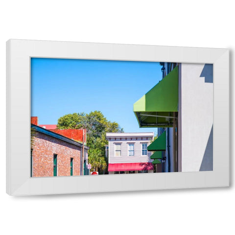 Color and Shape  White Modern Wood Framed Art Print by Malone, Will