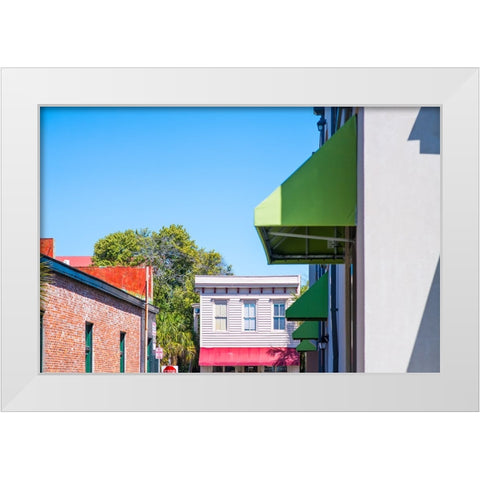 Color and Shape  White Modern Wood Framed Art Print by Malone, Will