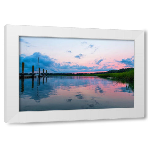Cotton Candy  White Modern Wood Framed Art Print by Malone, Will