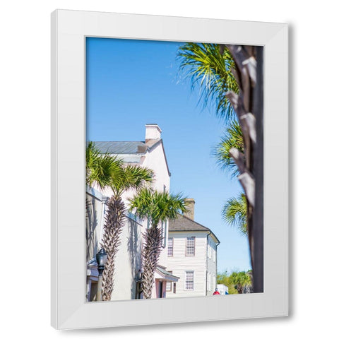 Downtown Beaufort 6 White Modern Wood Framed Art Print by Malone, Will