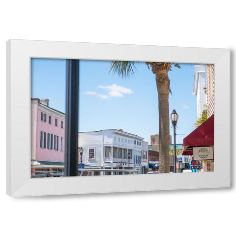 Downtown Beaufort 7 White Modern Wood Framed Art Print by Malone, Will