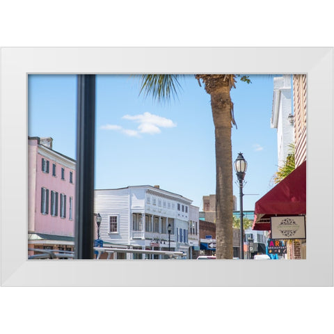 Downtown Beaufort 7 White Modern Wood Framed Art Print by Malone, Will