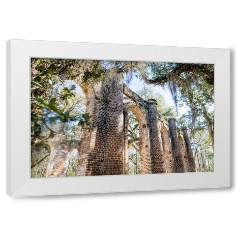 Old Sheldon 3 White Modern Wood Framed Art Print by Malone, Will