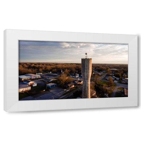 Standpipe White Modern Wood Framed Art Print by Malone, Will