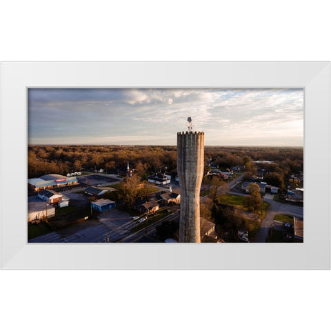 Standpipe White Modern Wood Framed Art Print by Malone, Will