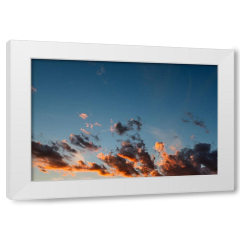 Sunset Nebula White Modern Wood Framed Art Print by Malone, Will