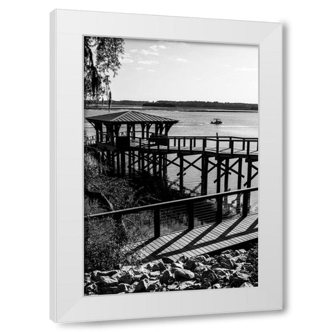 Bluffton Scene 2 White Modern Wood Framed Art Print by Malone, Will