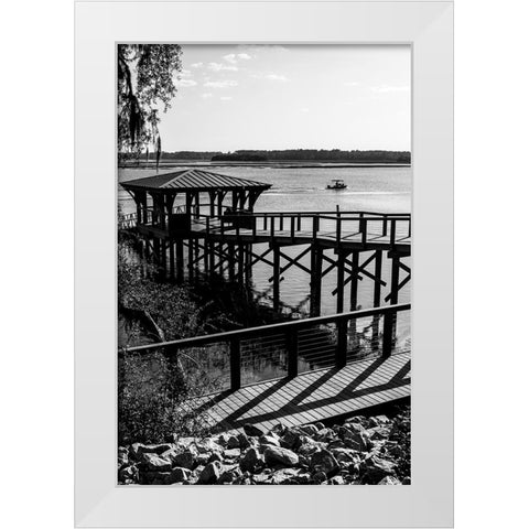 Bluffton Scene 2 White Modern Wood Framed Art Print by Malone, Will