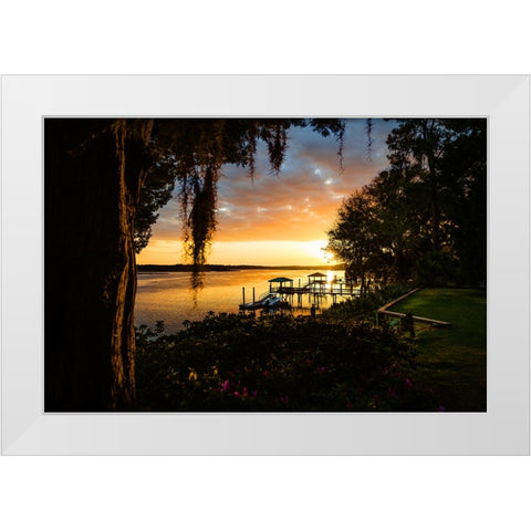 Classic Sunset White Modern Wood Framed Art Print by Malone, Will