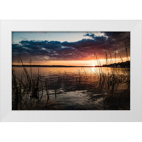 Classic Sunset 2 White Modern Wood Framed Art Print by Malone, Will