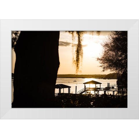 Golden  White Modern Wood Framed Art Print by Malone, Will